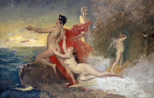 Digital Print - Odysseus and Calypso by Frank Buchser