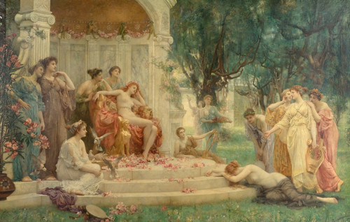 Digital Print - Psyche before the throne of Venus by Henrietta Rae