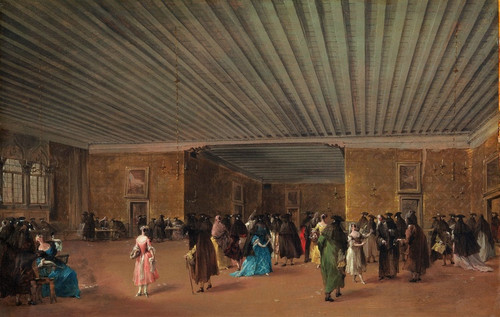 Digital Print - The Ridotto Pubblico at Palazzo Dandolo by Francesco Guardi