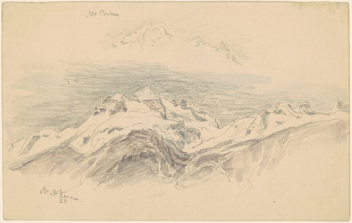 Digital Print - Mt. Baker and Mt. McKensie (recto) by Samuel Colman