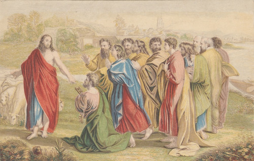 Digital Print - Christ's Charge to Peter by George Baxter