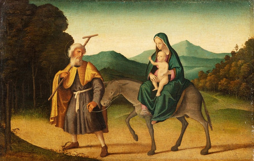 Digital Print - The Flight into Egypt by Marco Palmezzano
