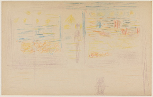 Digital Print - A Shop and Two Figures by Georges Seurat
