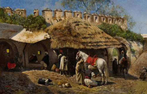 Digital Print - Blacksmith's Shop at Tangiers by Edwin Lord Weeks