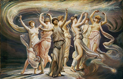 Digital Print - The Pleiades by Elihu Vedder