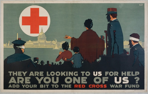 Digital Print - They are looking to us for help by Nathaniel Lord Britton