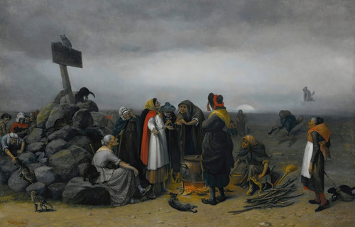 Digital Print - The Witches Convention by William Holbrook Beard