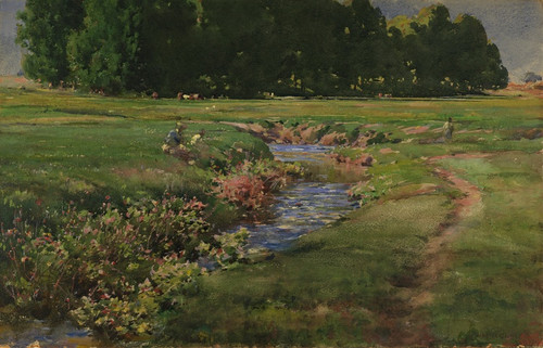 Digital Print - The Babbling Brook by William Henry Holmes
