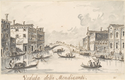Digital Print - The Rio dei Mendicanti by Giacomo Guardi