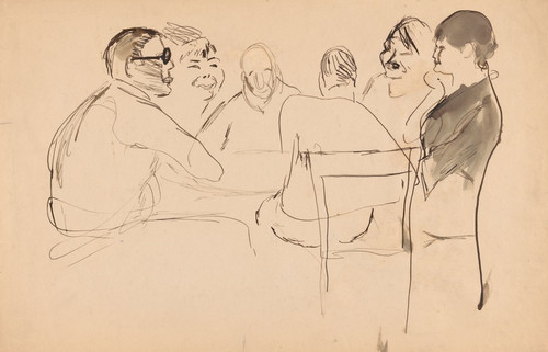 Digital Print - Artists Around a Table by Robert Henri