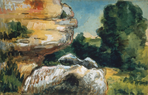 Digital Print - Rocks by Paul Czanne