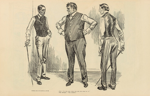 Digital Print - Actor; 'In this duel scene who gets the worst of it' by Charles Dana Gibson