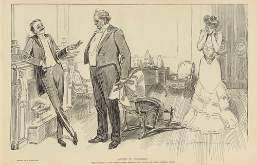 Digital Print - Advice to noblemen by Charles Dana Gibson