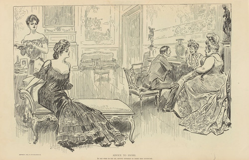 Digital Print - Advice to snobs by Charles Dana Gibson