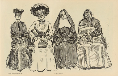 Digital Print - Andsisters by Charles Dana Gibson