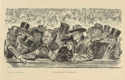 Digital Print - At the horse show (The high jump) by Charles Dana Gibson
