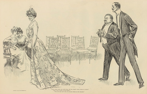 Digital Print - Both those Lords are after her by Charles Dana Gibson
