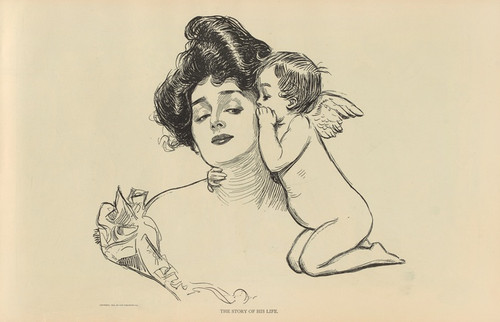 Digital Print - The story of his life by Charles Dana Gibson