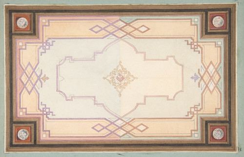 Digital Print - Design for a ceiling by Jules-Edmond-Charles Lachaise