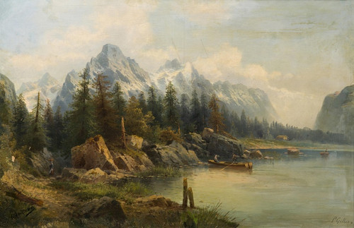 Digital Print - Alpine Landscape by Karl Kaufmann