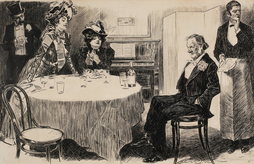 Digital Print - The Education of Mr. Pipp by Charles Dana Gibson