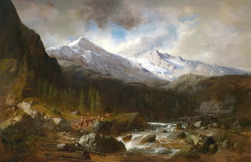 Digital Print - Viehabtrieb by Carl Millner