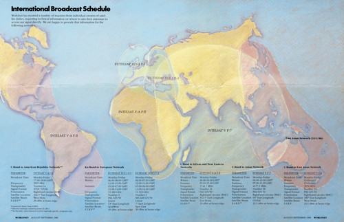 Digital Print - WORLDNET. International Broadcast schedule. by U.S. Information Agency