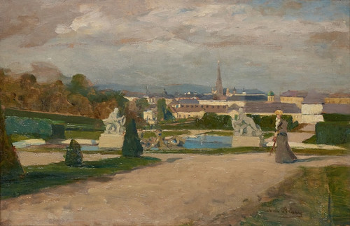 Digital Print - Aus dem Belvedere by Tina Blau