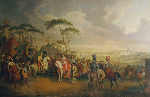 Digital Print - Einzug Kaiser Friedrichs III. in Rom by Johann Nepomuk Hchle