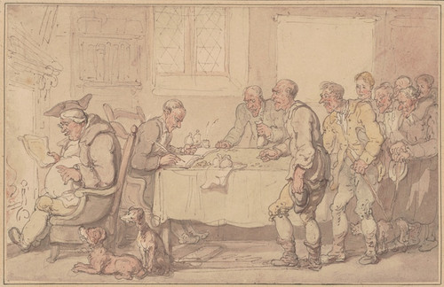 Digital Print - Getting cash for notes by Thomas Rowlandson