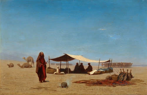 Digital Print - Le Dsert de Libye by Charles Thodore Frre