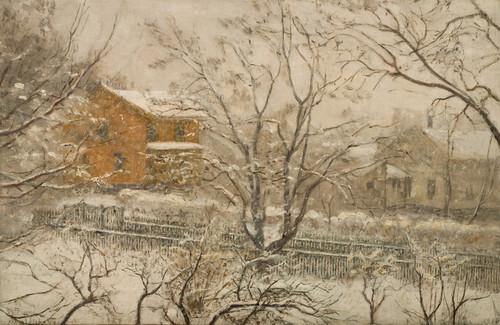 Digital Print - Sludd. Fra ateliervinduet by Amaldus Nielsen