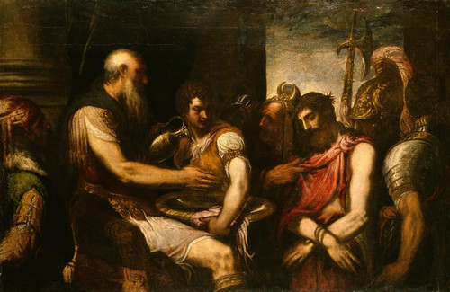 Digital Print - Christ before Pilate by Andrea Schiavone
