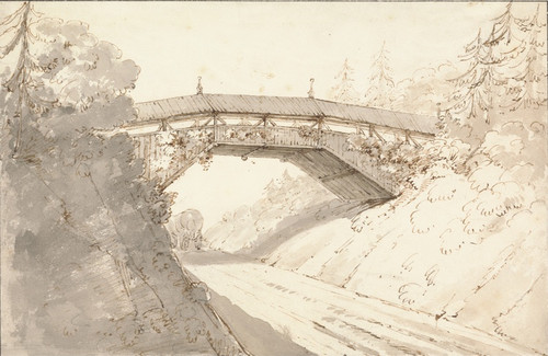 Digital Print - Design for Covered Bridge over the Great Western Road by Sir Jeffry Wyatville