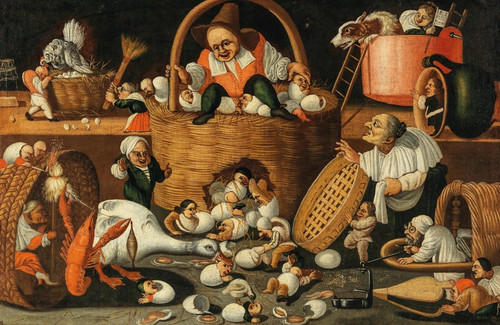 Digital Print - An Allegory of domestic disputes by The Master of the Fertility of the Egg