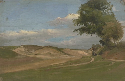 Digital Print - Two farmers by the wayside by Jakob Becker