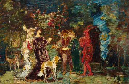 Digital Print - Personnages de Faust by Adolphe Monticelli