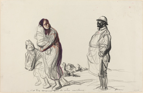 Digital Print - C'est trop dangereux pres de votre ambulance by Jean-Louis Forain