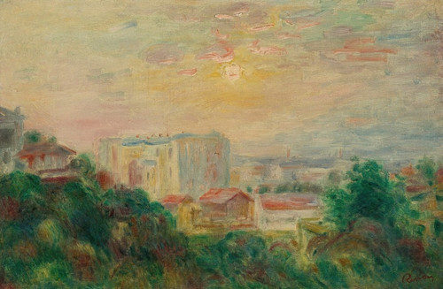 Digital Print - Vue De Montmartre by Pierre-Auguste Renoir