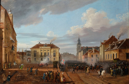 Digital Print - Return of the Polish troops from Wierzbno by Marcin Zaleski