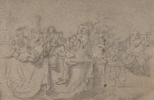 Digital Print - The Concert by Johann Liss