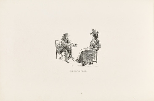 Digital Print - The Fortune Teller by Charles Dana Gibson