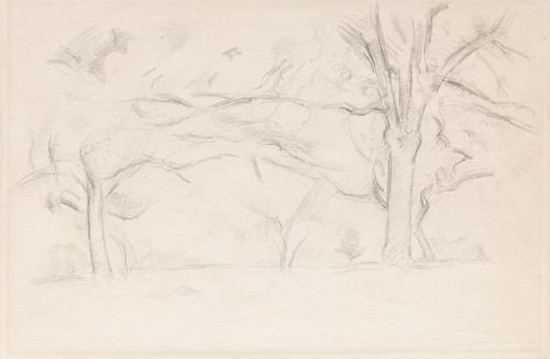 Digital Print - Arbres au Jas de Bouffan by Paul Czanne