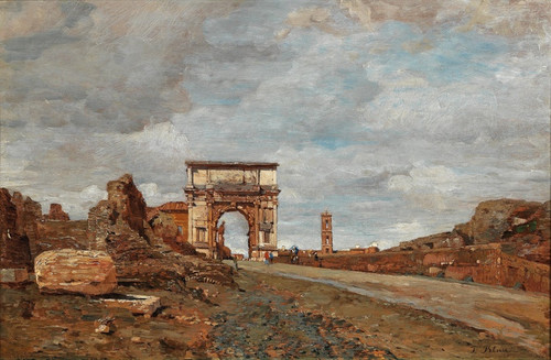 Digital Print - Arch of Titus Vespasian by Tina Blau