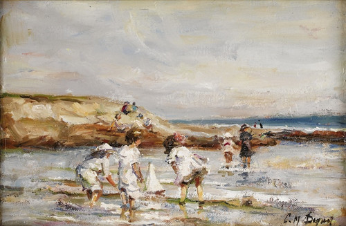 Digital Print - Wading in the Water by Paul Michel Dupuy