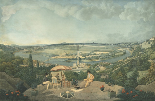 Digital Print - View of Paris from the Terrace of the Pavillon de Brimborion by Carle Vernet