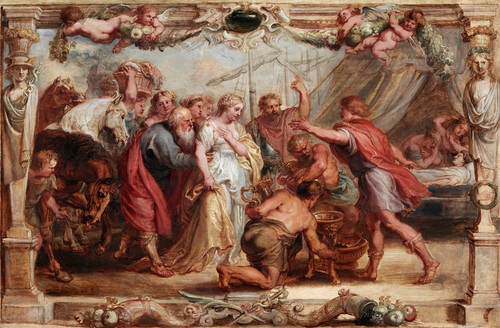 Digital Print - Briseis Given Back to Achilles by Peter Paul Rubens