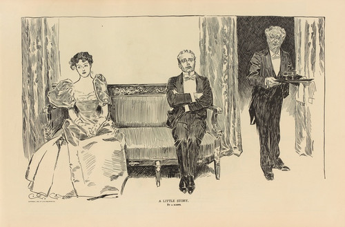 Digital Print - A little story by Charles Dana Gibson