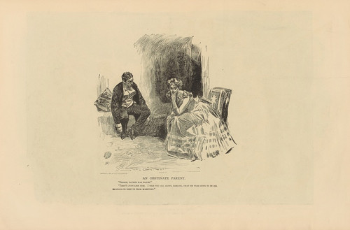 Digital Print - An obstinate parent by Charles Dana Gibson