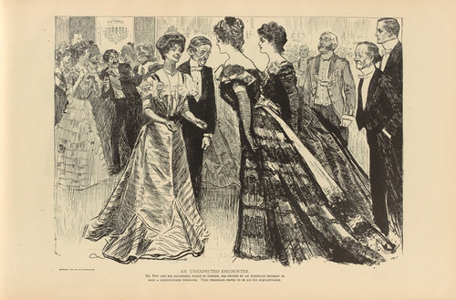 Digital Print - An unexpected encounter by Charles Dana Gibson